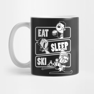 Eat Sleep Ski Repeat - Funny Skiing Lover Skier Gift product Mug